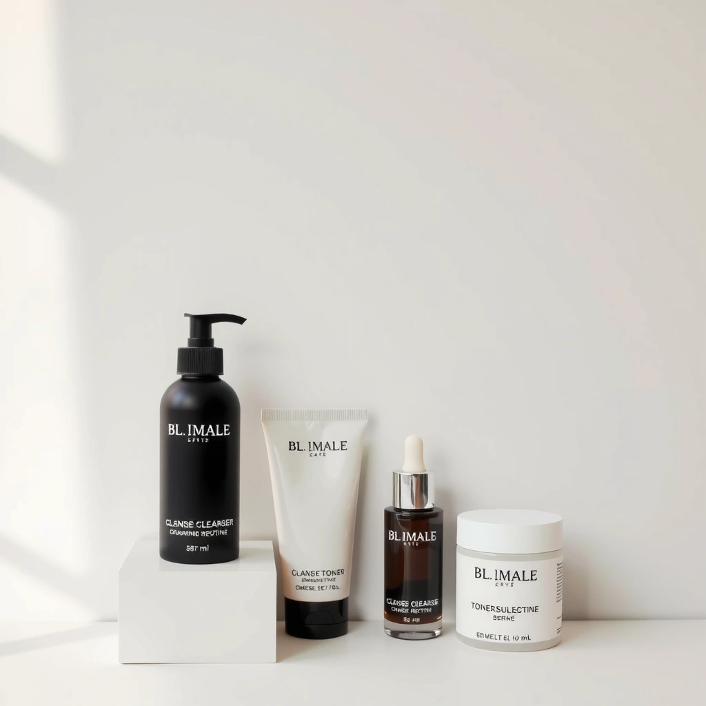 Rejuvenating skincare routine set